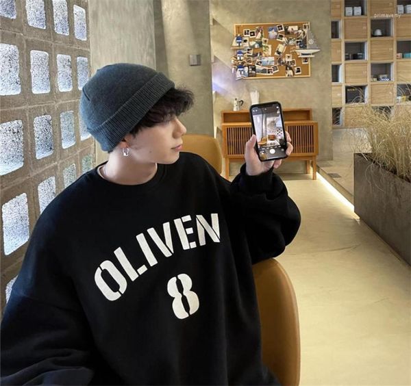 

men039s hoodies japanese retro digital letter printed sweater men harajuku alt high street couple pullover kpop grunge aestheti1579367, Black