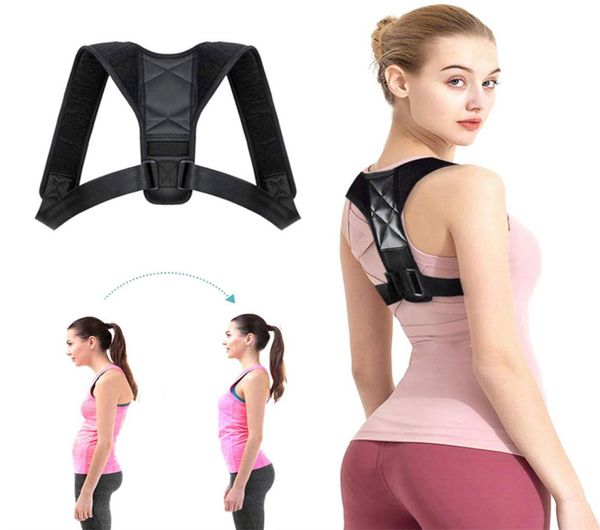 

back posture corrector belt adjustable clavicle spine back shoulder lumbar postures correction for unisex6321740