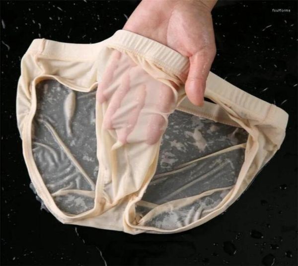

underpants 12pcs nylon spandex mens underwear briefs seamless ultrathin ice silk cueca low rise male panties plus size4042443, Black;white