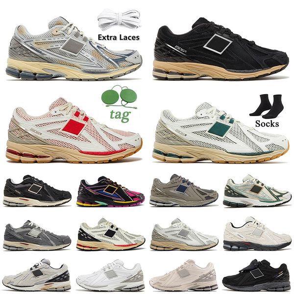 

aaa+quality designer 1906 casual shoes 1906r women mens sneakers protection pack on rain cloud neon nights sea salt true red aime leon dore, Black