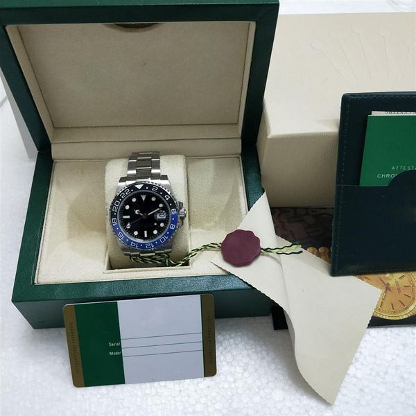

super factory version watch 3 style good quality 40mm two-way rotating ceramic bezel automatic movement mens watches original box266s, Slivery;brown