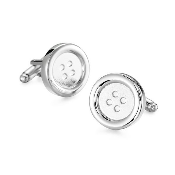 

classic design cufflinks for men luxury silver cuffs retro metal cuff links mens french square button shirts cufflink business jewelry gifts