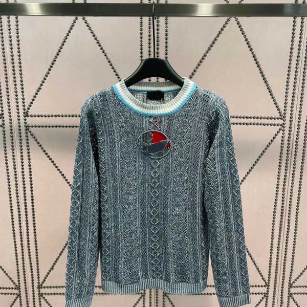 

wool sweater dies knitted coat designer hollow long sleeved t shirt women sweatshirt autumn winter warm sweaters luxury brand clothing, White;black