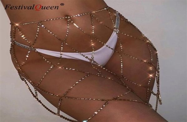 

festivalqueen rhines women mini skirt shiny fake diamond crystal metal chain patchwork short skirt silver gold 2103117156191, Black