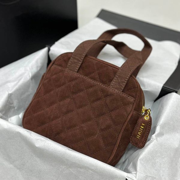 

vintage square portable women mini tote bag diamond lattice gold hardware travel shoulder bag coin purse designer handbag trend suitcase bir