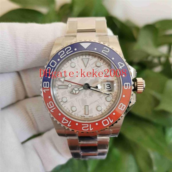 

bp factory watches 40mm meteorite 129719 126719blro-0002 stainless steel pepsi cal 2813 movement mechanical automatic 195d, Slivery;brown