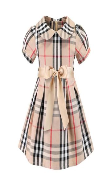 

baby girl dress clothing summer girls dresses cotton baby kids big plaid bow multi colors clothes76326822029196, Red;yellow
