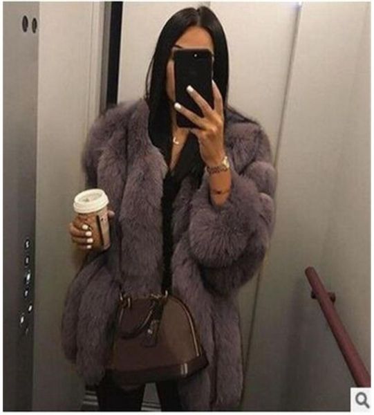 

xury womens velvet coats fashion trend cardigan faux fur long sleeve thick warm coat designer female winter new casual ps size outerwear5090, Black