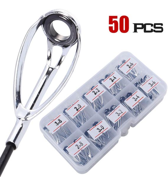 

entertainment sports fishing sougayilang 50pcsbox fishing rings multi size ceramic stainless steel fishing rods guide ring se4095446