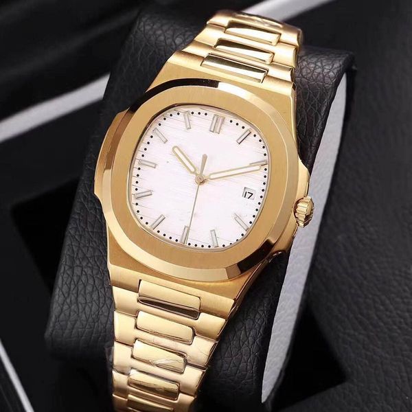 

2018 new automatic machinery 18k gold 40mm watch automatic movement white watch model sapphire watches stainless steel watch332f, Slivery;brown