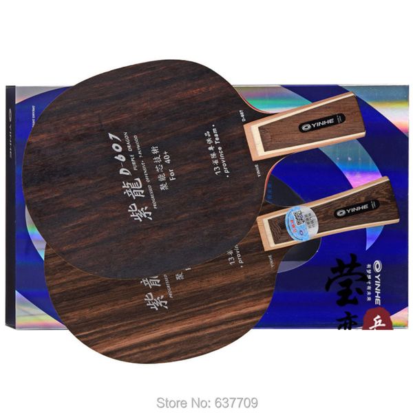 

table tennis raquets original yinhe d607 purple dragon table tennis blade province team use 40 pure wood fast attack with loop 230821