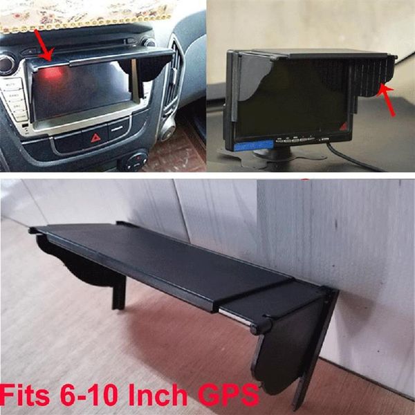 

car sunshade 6 -10 navigator sun shade gps visor abs adjustable anti-glare2963