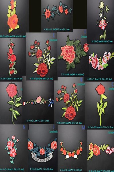 

1 pcs embroidery flowers patch badge for girls women iron on transfer embroidery patch for clothes jeans jacket hats shoe sew acce6027551, Black