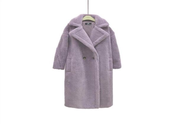 

fashion long winter warm women039s faux fur coat ladies 8color solid color plus size ladies outdoor coat teddy jacket ladies o37178594011, Black