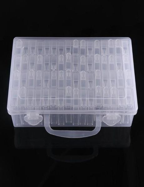 

diamond painting accessories 64 grid container box diy diamond embroidery mosaic tools bead transparent plastic drill storage9133266, Black