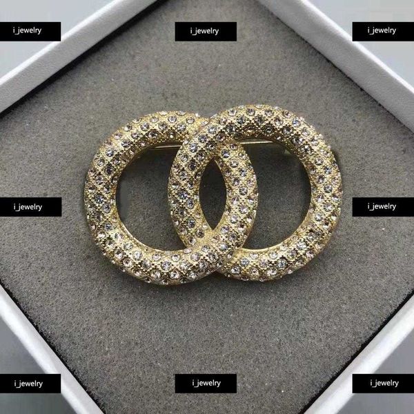 

women fashion designer brooches sparkling gemstone grid design pins luxury jewelry #including brand box new arrival, Gray