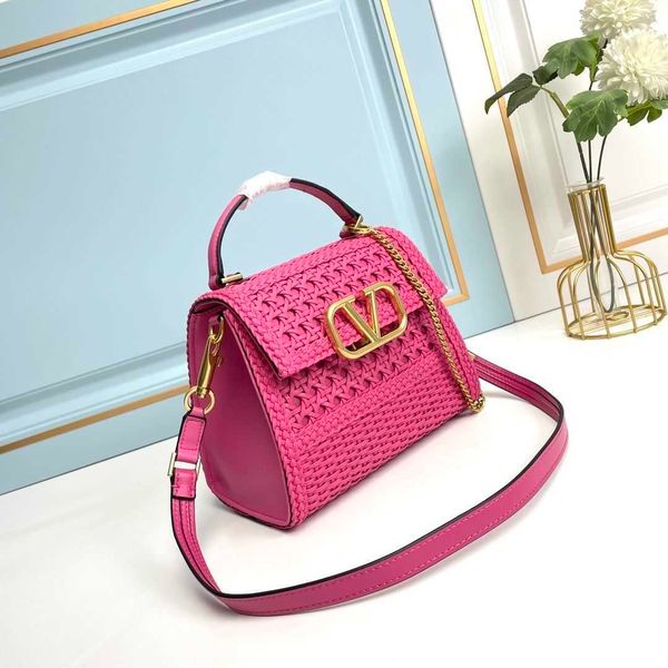 

v designer bags for ladies vahigh grade handwoven mini business briefcase french contrasting color handbag versatile chain single shoulder c