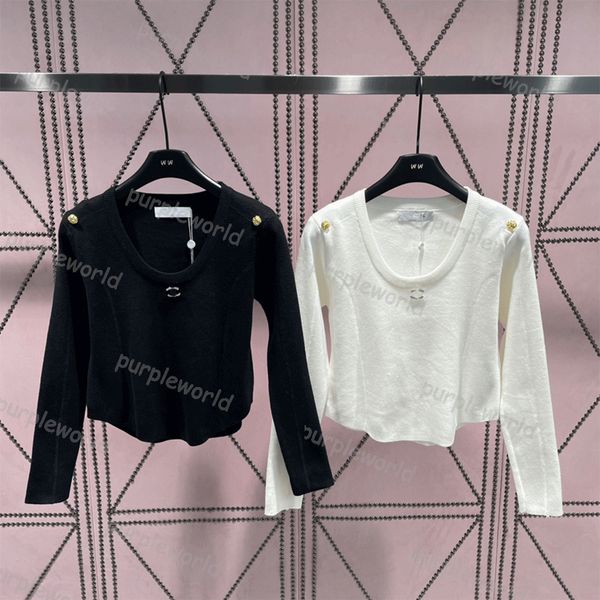 

womens knitwear u neck solid color sweater rhinestone letter knitted long sleeve casual slim fit sweater, White