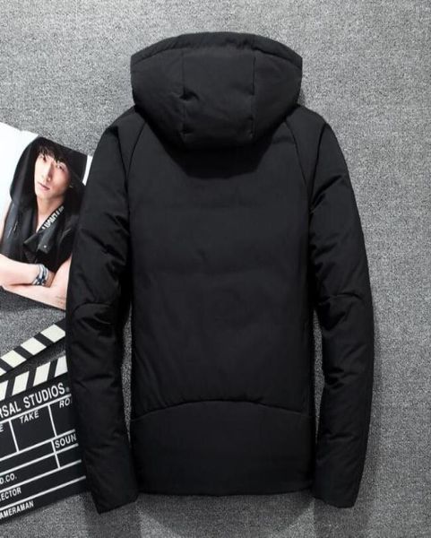 

2021 men039s down jacket fashion hooded jacket winter fashion brand men039s new style6305371, Black