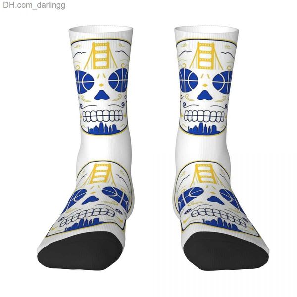 

sports socks men's swimwear jinzhou sugar skull mexican skull spring summer autumn winter socks outdoor happy street style crazy socks, Black