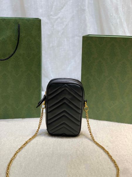 

10a designer classic women gold chain mini phone bag crossbody shoulder bag