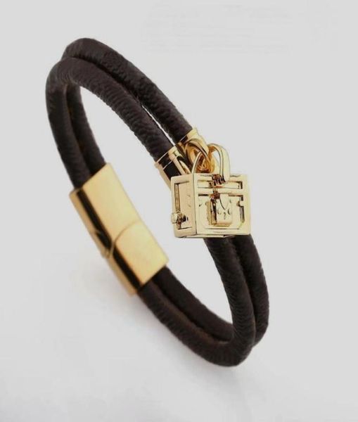 

europe america fashion lady women round print flower double deck design engraved v letter box charm leather bracelet bangle3917589, Black