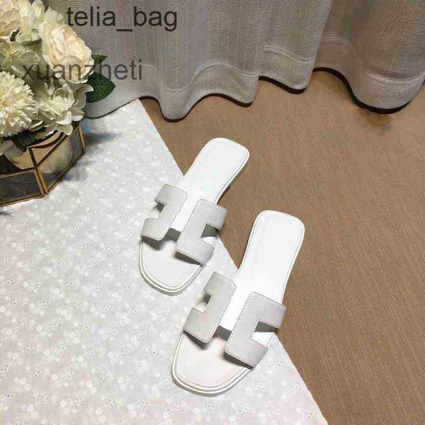 

sandals hers fashion 2023 classic shoes designer women slipper oran slippers slipper genuine leatsummer flat slides ladies beacsandal party