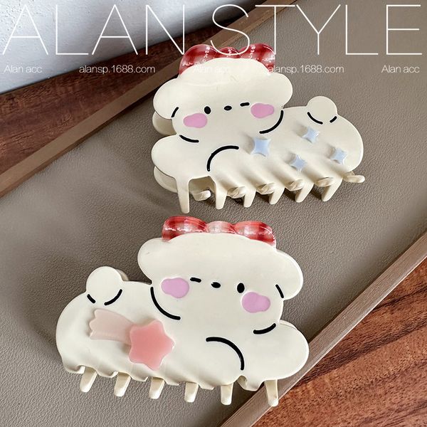 

afshor women hair claw cute dog sweet beautiful design hair clamps hairpins barrette fashion women acrylic hair accessories
