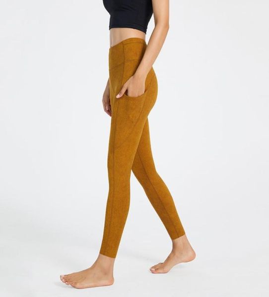 

women leggings clothing peach hip yoga pants sports multi pocket with builtin elastic band for training4771390, Black