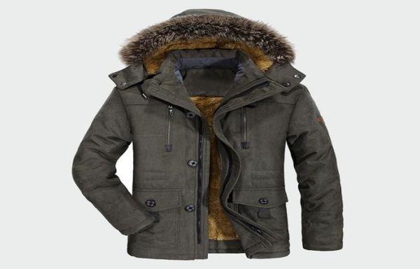 

winter coats new jacket men plus velvet thickening warm windproof jackets men039s casual hooded coat mens clothing 6xl ml0365888497, Tan;black