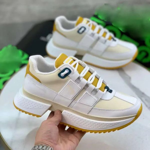 

designer men women sneakers shoes white black calfskin leather sports technical couple low- casual walking eu38-45