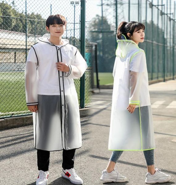 

women039s raincoat transparent waterproof ladies rain coat women windproof singleperson rainwear impermeable environmental tra3207019, Black