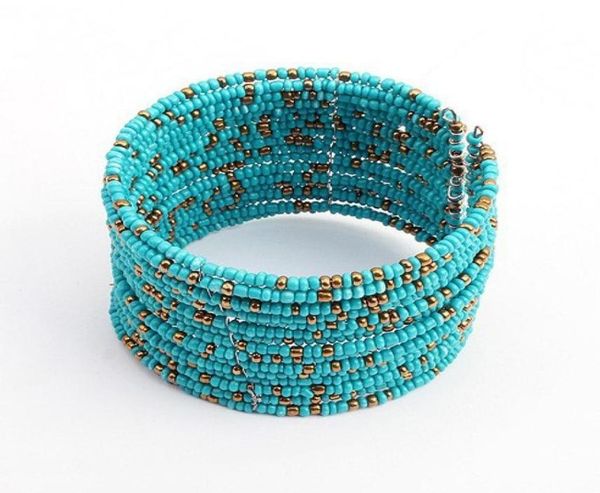 

whole 2016 new bohemian fashion retro beaded bracelet bangle multilayer women fashion jewelry 26270521410102, Golden;silver