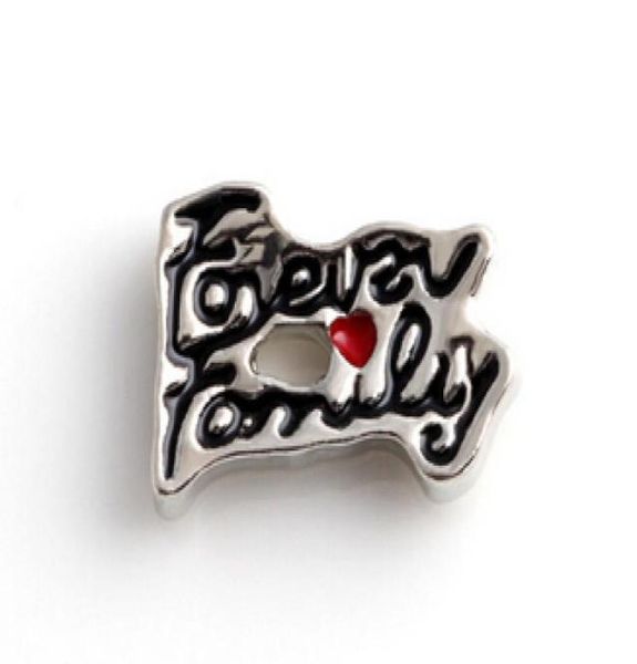 

20pcslot forever family letter diy floating locket charms accessories fit for magnetic glass living locket9866868, Bronze;silver