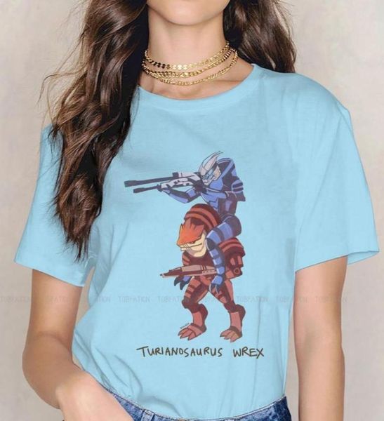 

women039s tshirt mass effect shooting fighting game tshirt for woman girl turianosaurus wrex soft tee t shirt tre4278302, White