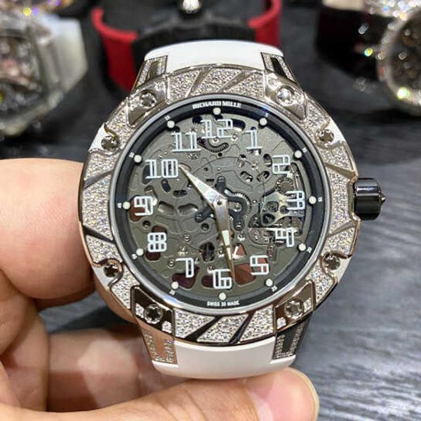 

richardmille swiss watches rm tactical mechanical wrist watches platinum original diamond rm033 machine 45.7mm male and female yi-spyz yi-ed