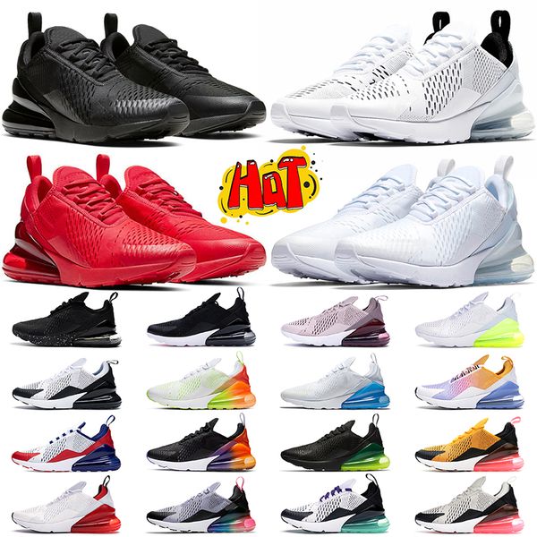 

270 men women running shoes 270s sneakers triple black core white red barely rose anthracite black volt mens outdoor sport trainers