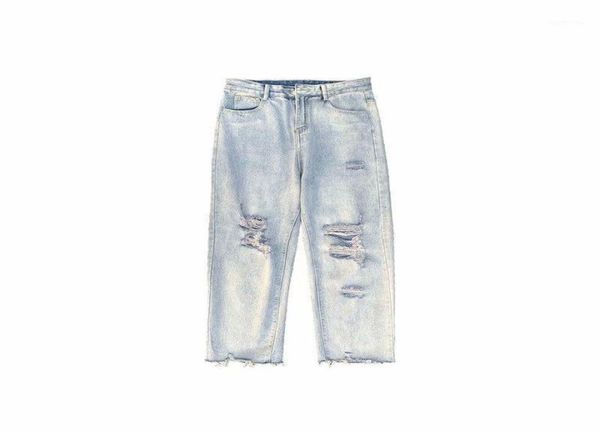 

men039s jeans ripped loose pants straight men clothing designer for goth clothes1697142, Blue