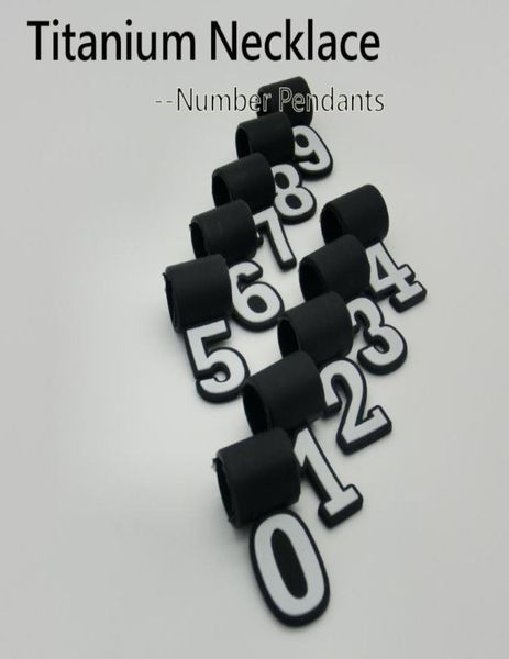

number pendant for titanium sports necklace charms012345882594, Bronze;silver