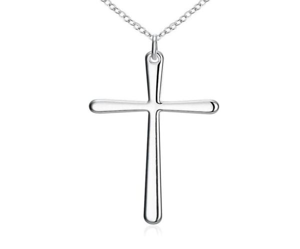 

selling jewelry 925 silver cross pendant necklace 10pcslot73036441262188