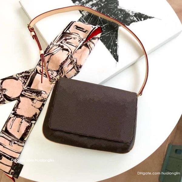 

designer women bag handbag purse messenger shoulder cross body date code serial number flower chain2691