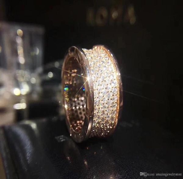 

201718 new arrival s925 pure silver paris design women ring all diamond style decorate stamp logo charm women jewelry3724133, Slivery;golden