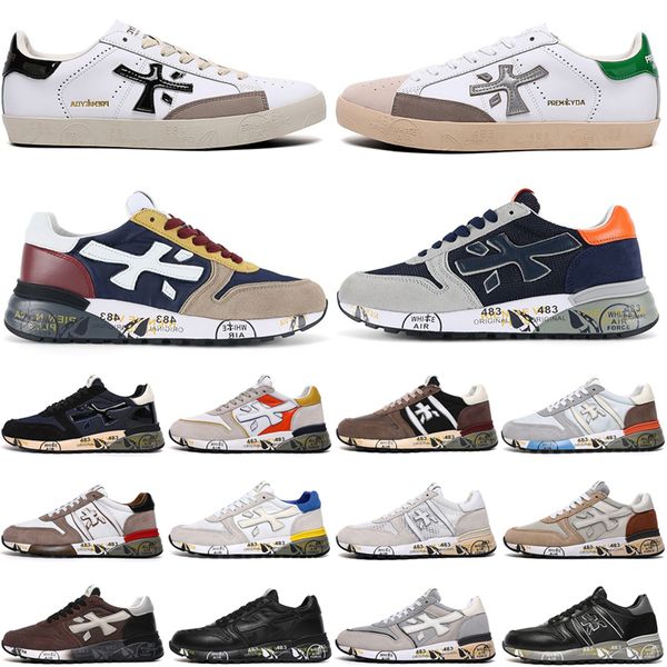 

itlay new brand premiata outlet steven genuine cedar mick black grey blue brown white for man woman running shoes