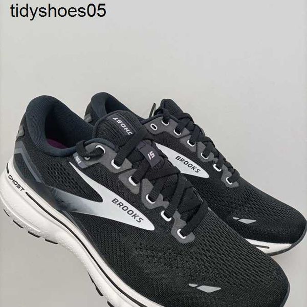 

brooks ghost 15 lightweight breathable marathon running shoe size 44.5, Black