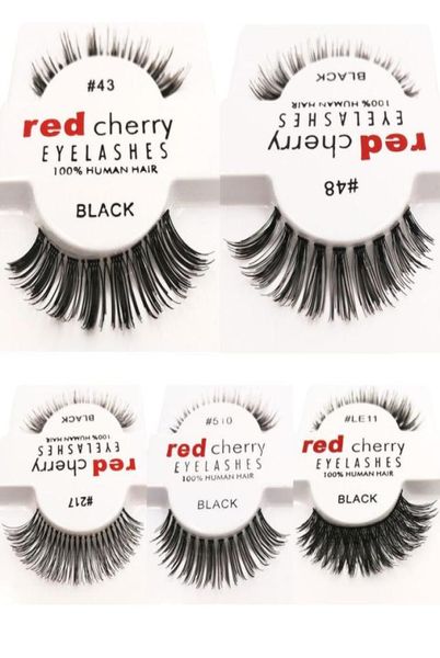 

12pcslot 10 styles red cherry false eyelashes fake eye lashes new package long makeup beauty tools eyelash extension7629443