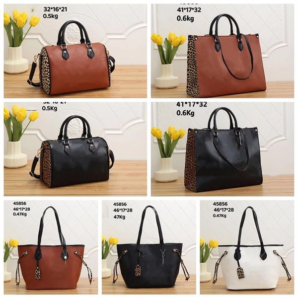 

brand designers women leopard handbags high capacity bags large shoulder bags brand fashion hobo casual tote purse shopping beach 1723