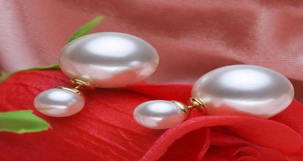 

two kinds large and small deep seas shell bead earrings 925 silver accessories eh00220299163680999, Golden;silver
