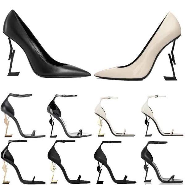 

designer women dress shoes sandals high heels alphabet lady leather black nuede red womens heel lides party wedding shoe size 35-43 with jng