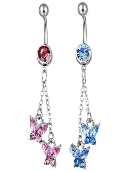 

d0105 bowknot belly navel ring mix colors01234567894372297, Silver