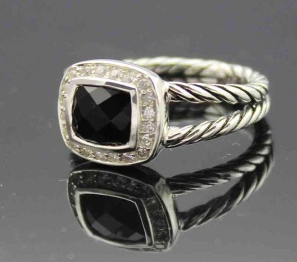 

925 sterling silver amethyst black onyx blue z citrine sapphire garnet peridot white agate morganite 7mm women ring9829165, Golden;silver